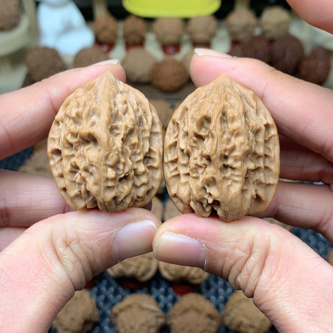 【闪购商品】文玩核桃把件全品野生房山鸡心35福利