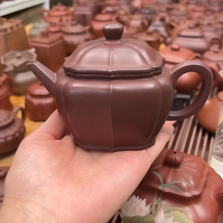 茶壶紫砂筋纹汉瓦260cc