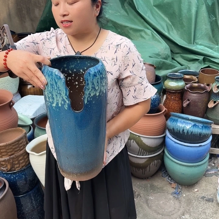 口17高39瑕疵一个盆子。