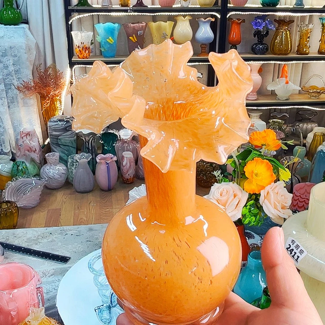 琉璃小花瓶不完美家悦琉璃工艺品
