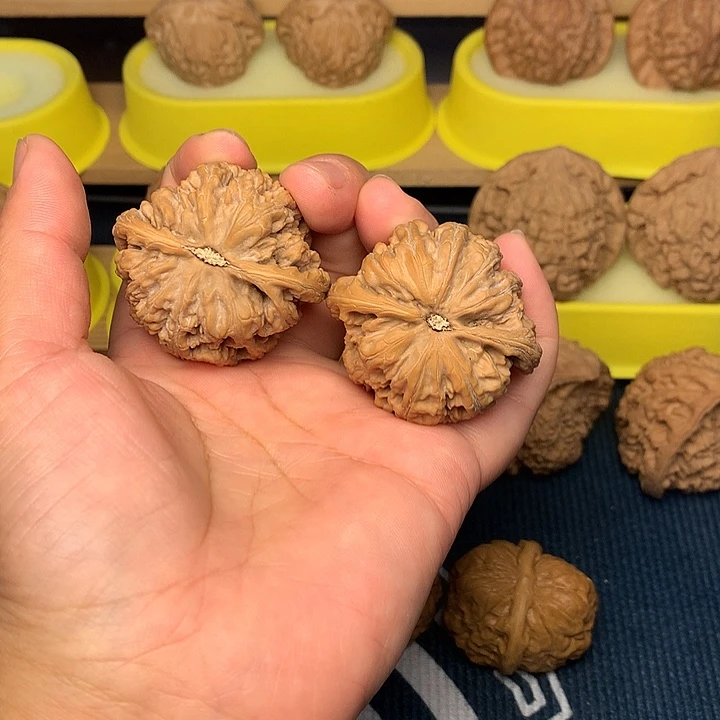 嘻***卡把件文玩核桃大粗筋