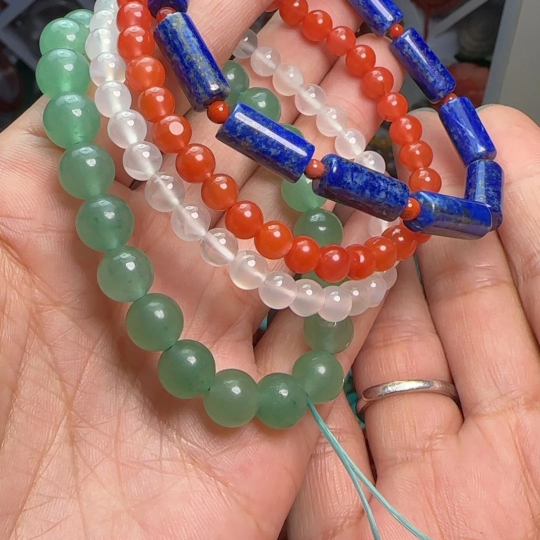 南红玛瑙未镶嵌手链