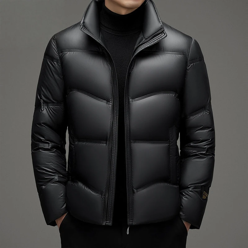 NENMIHONCHE/内米霍切高端男黑金款羽绒服短款冬季800蓬厚款外套