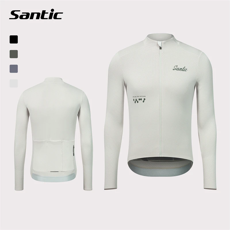 Santic/森地客城市机能秋冬男士薄绒骑行外套公路骑行保暖服 扶苏