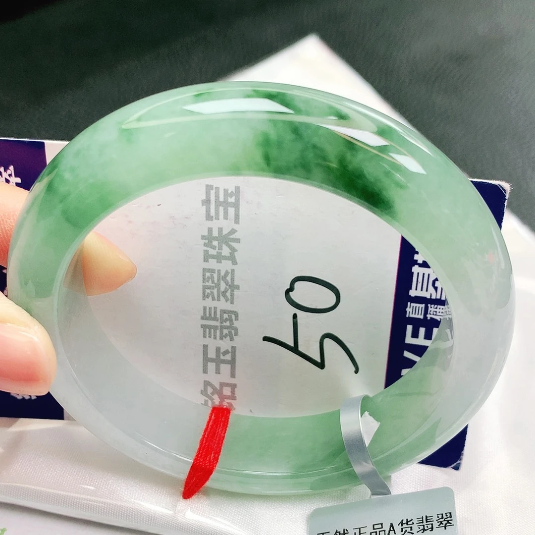 翡翠未镶嵌手镯缅甸天然a货翡翠手镯