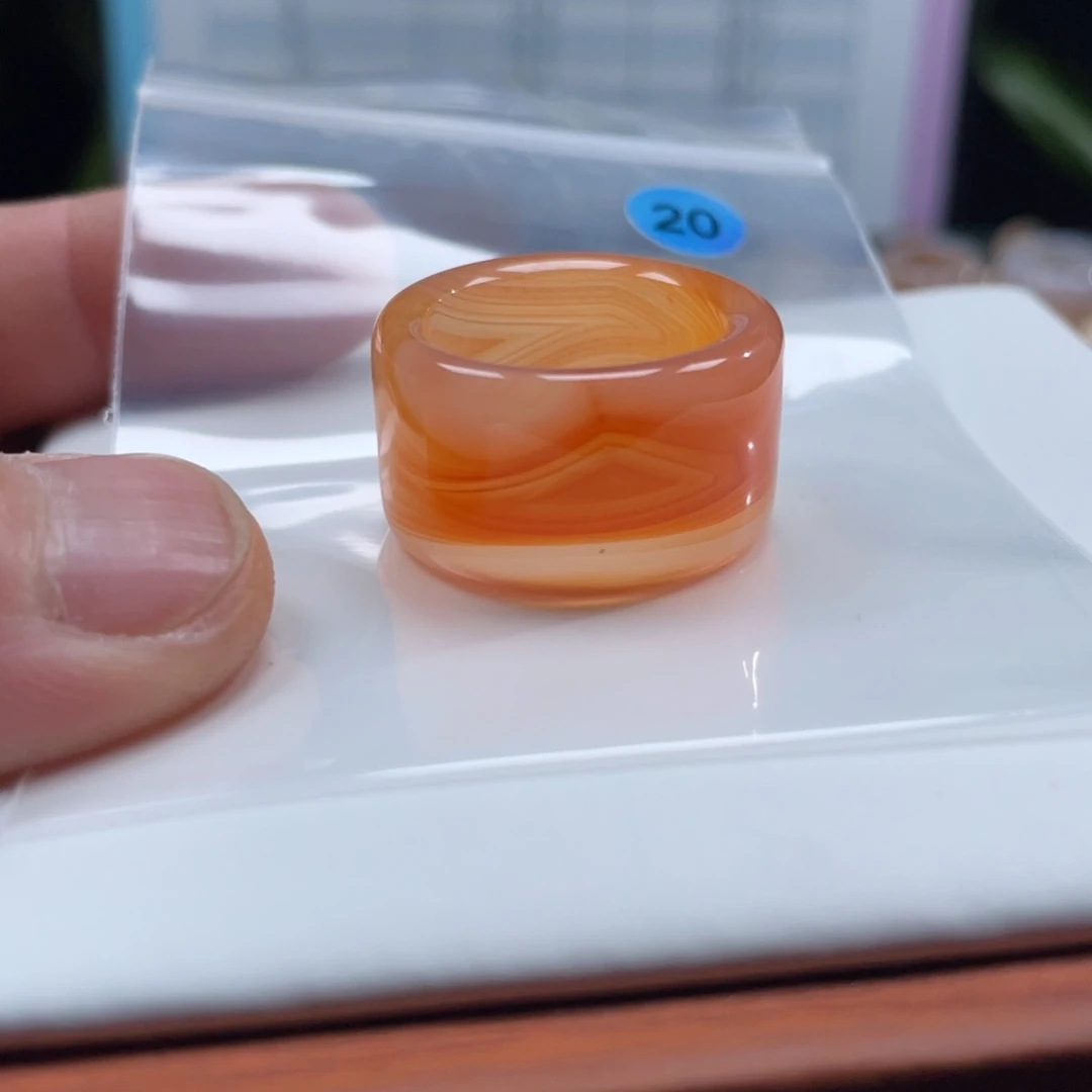 玛瑙/玉髓未镶嵌戒指Z18.3港18