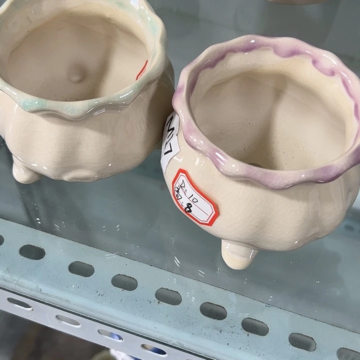 微瑕陶瓷花盆满12发