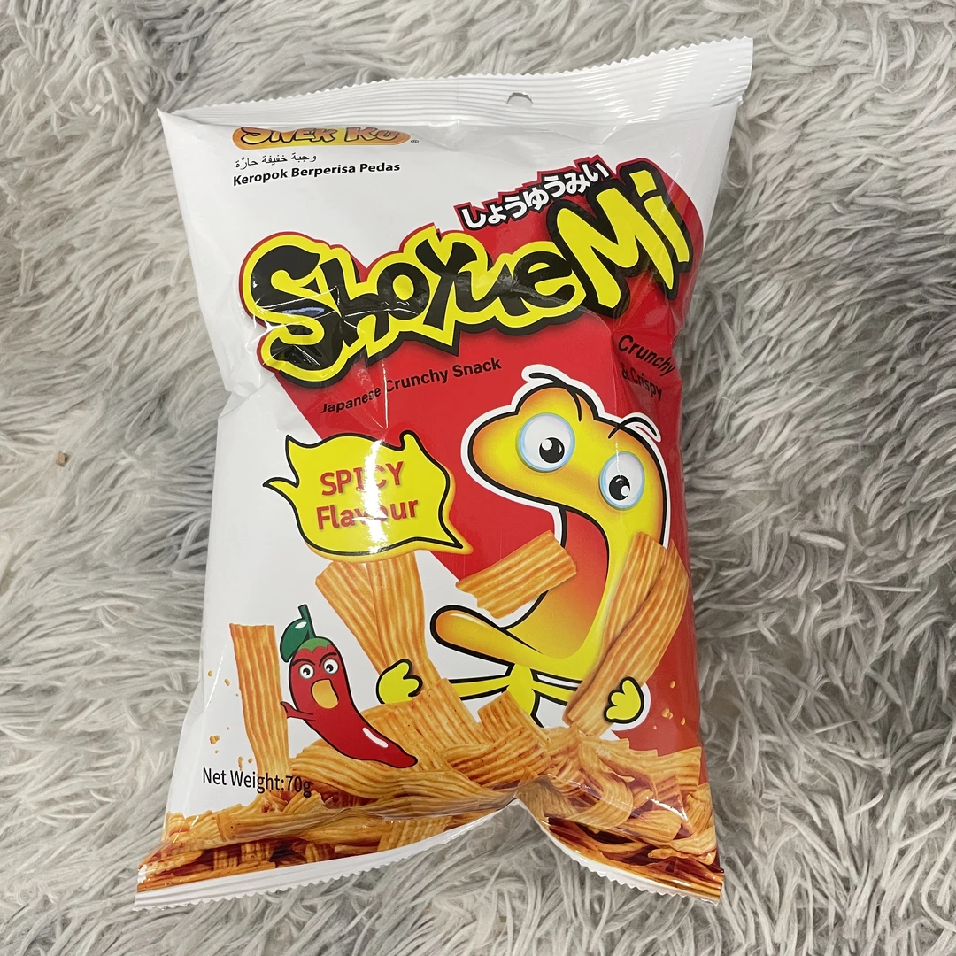 马来西亚进口乐膨膨辣味脆片