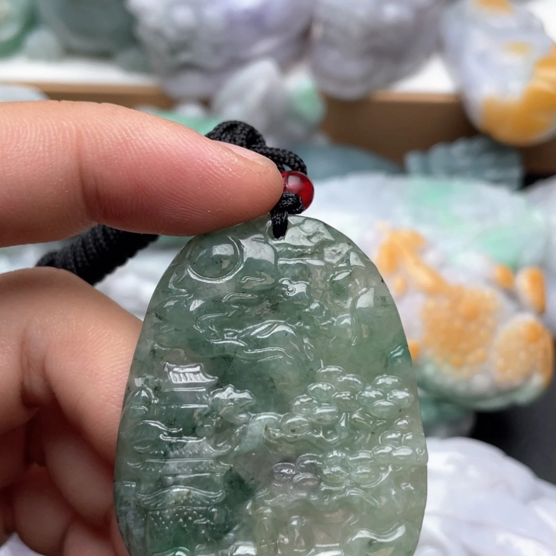 翡翠未镶嵌吊坠(不含链)
