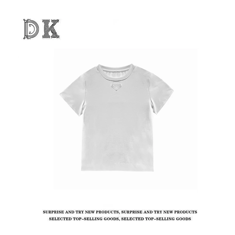 DK 2025春季 女装冰爽舒适亲肤圆领纯色短袖T恤 91702