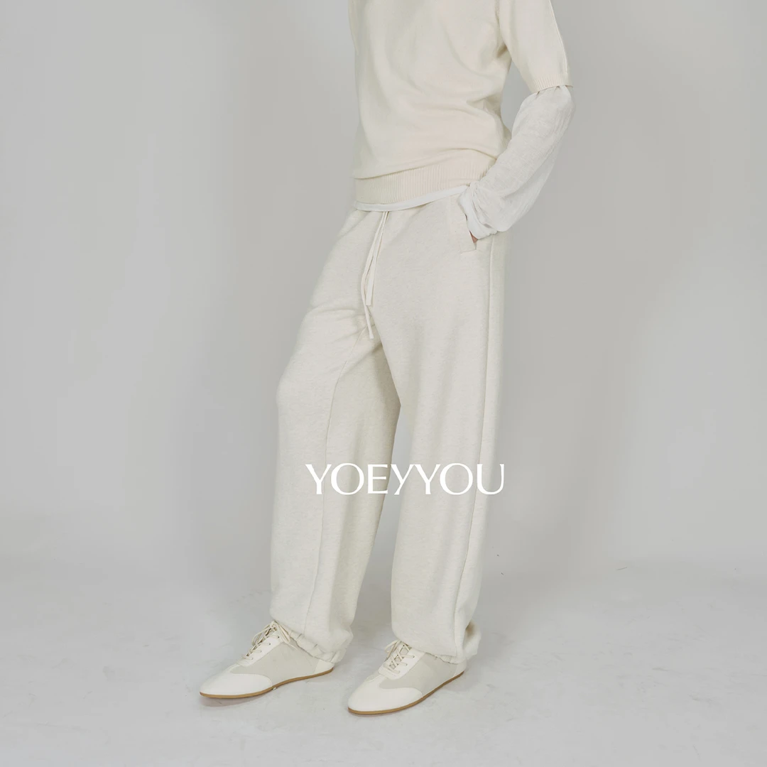 YOEYYOU设计师品牌 休闲感翻折腰头卫裤女 DSC买手店 DY5Y04023