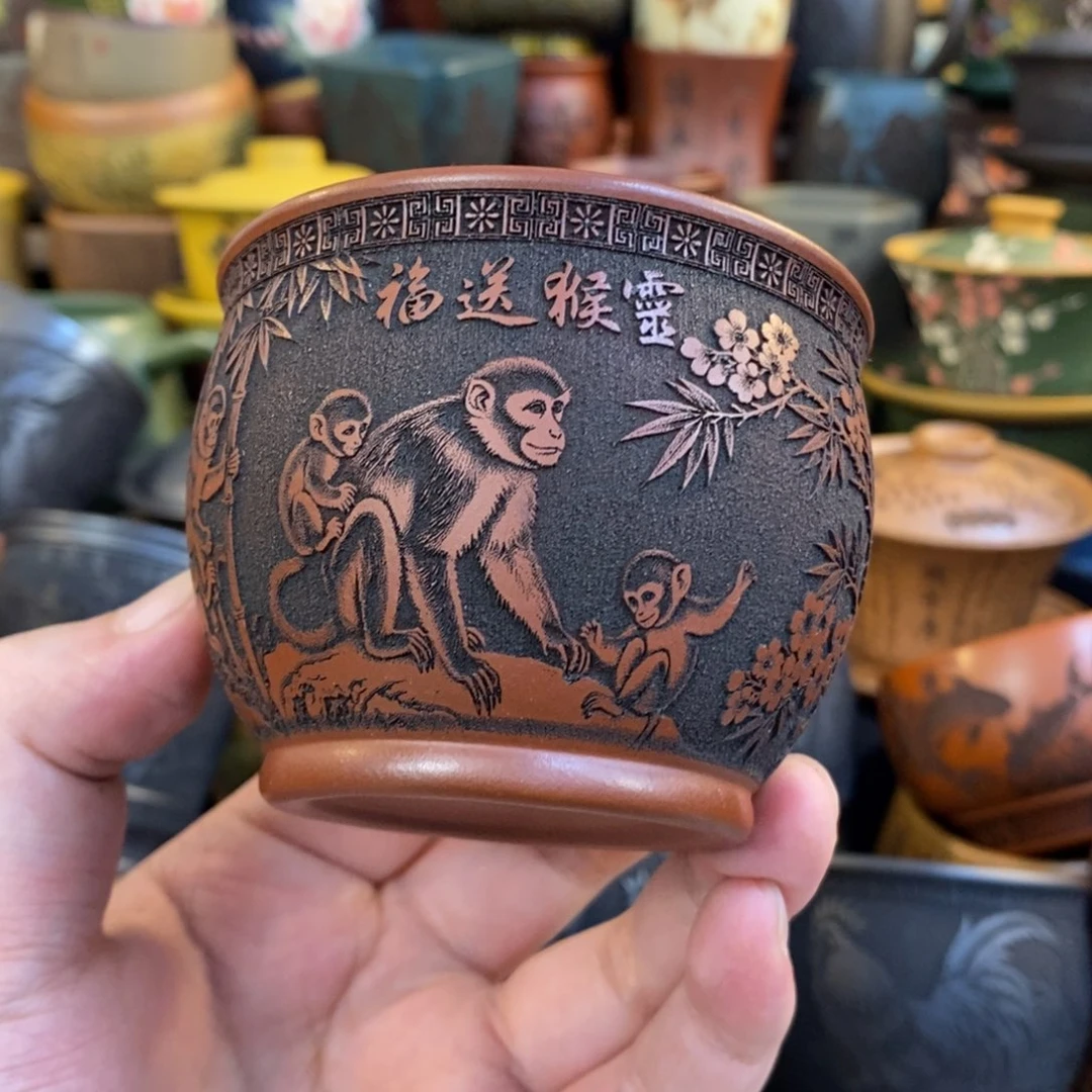 紫砂公道杯宜兴全手工紫砂杯