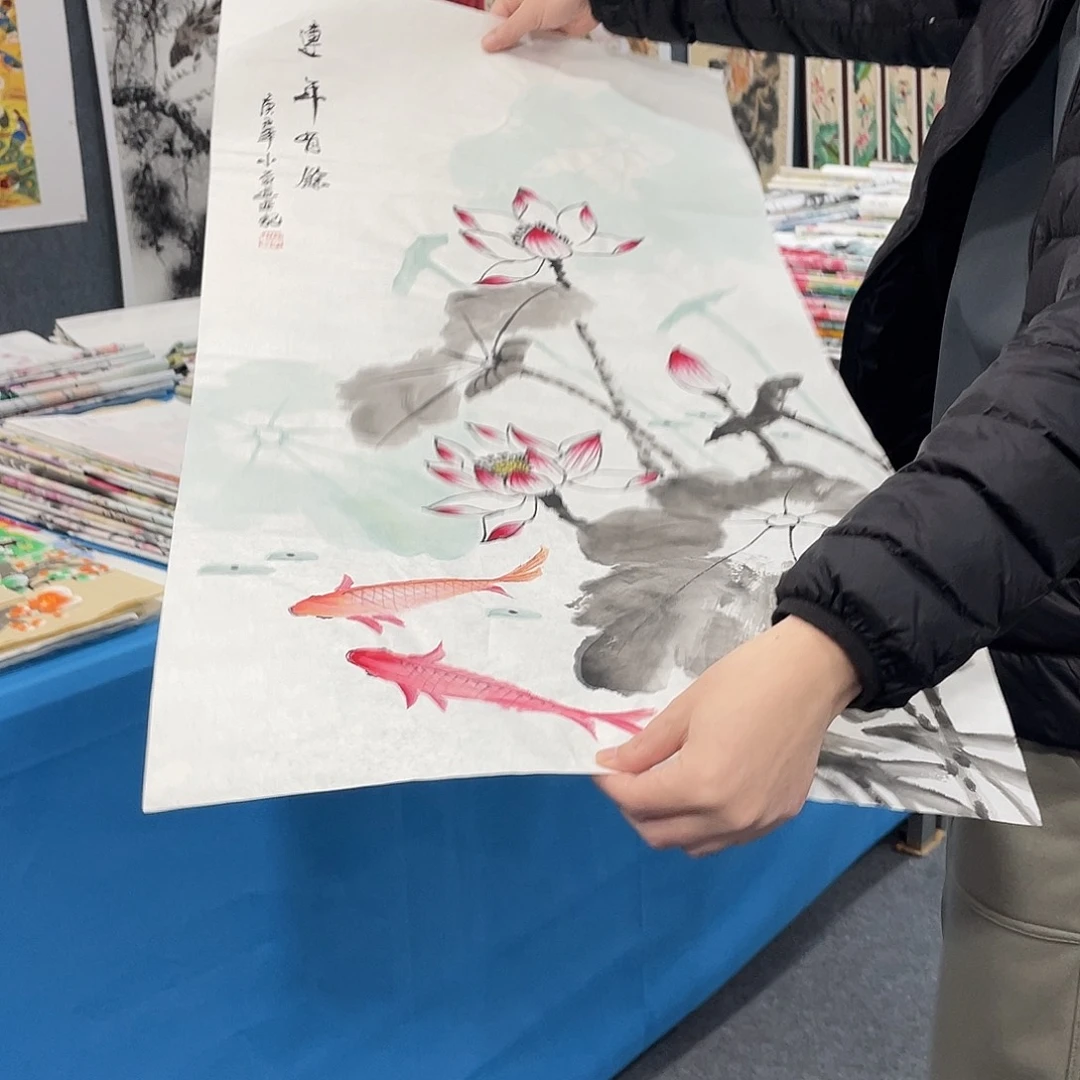 国画今天早上国画作品展示