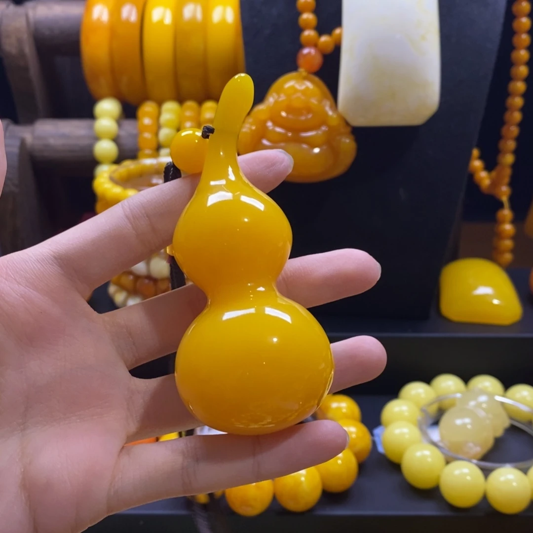 阿***店非金属全品无暇鸡油黄葫芦