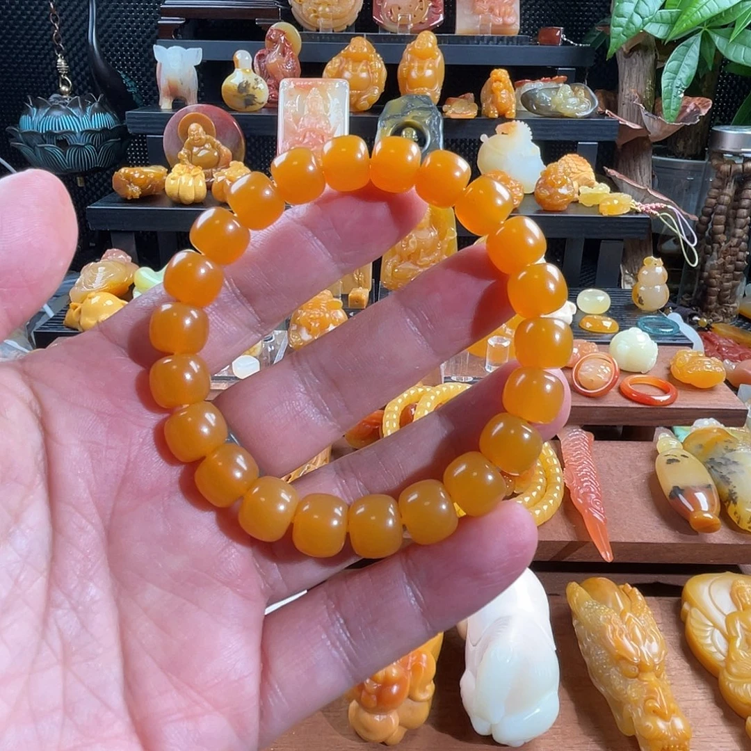 石英质玉（黄龙玉）未镶嵌吊坠