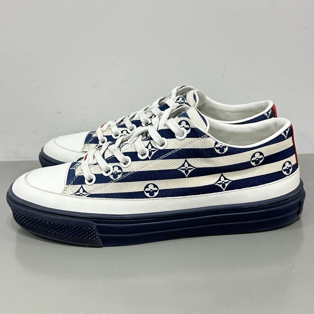 95新 LouisVuitton/路易威登 35码 Stellar 蓝白 低帮板鞋