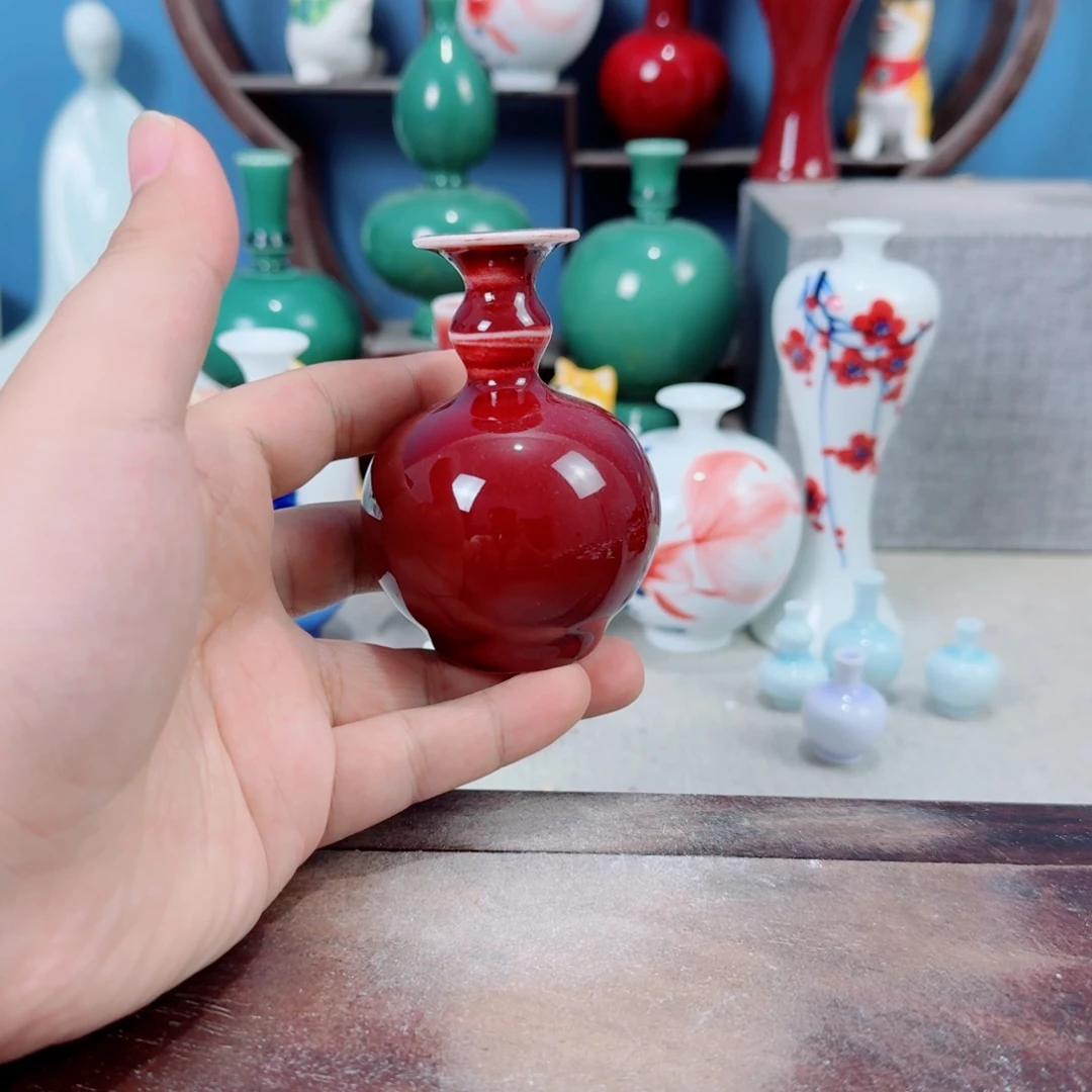 陶瓷手工小花器摆件