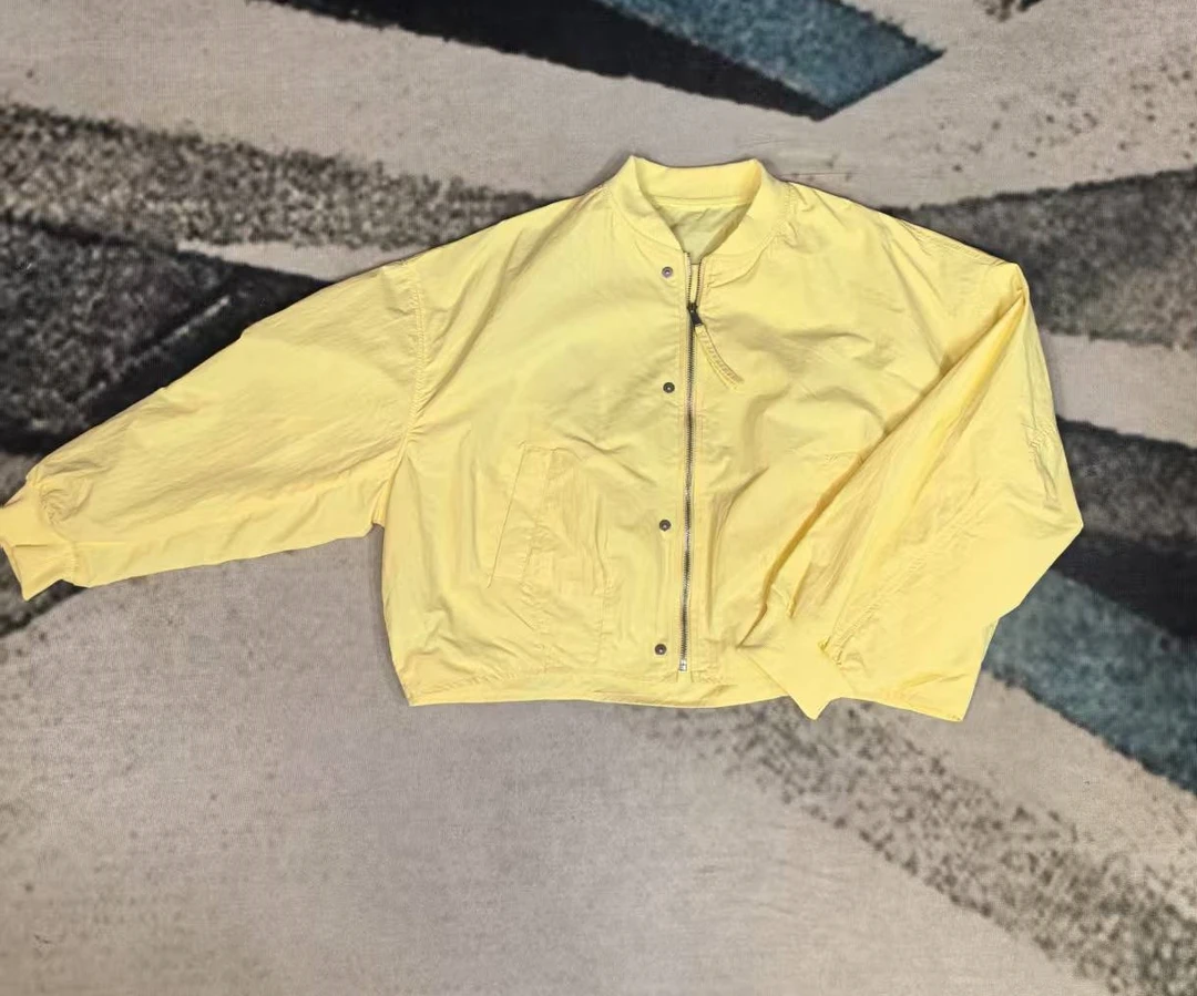 奇奇家潮派大码夏季新款宽松韩版时尚休闲中短款薄夹克外套