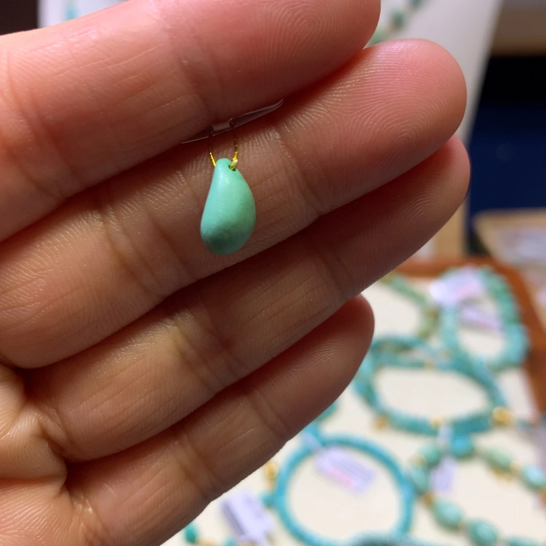 绿松石未镶嵌卡子