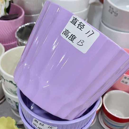 多肉绿植陶瓷花盆9.9包邮，有孔