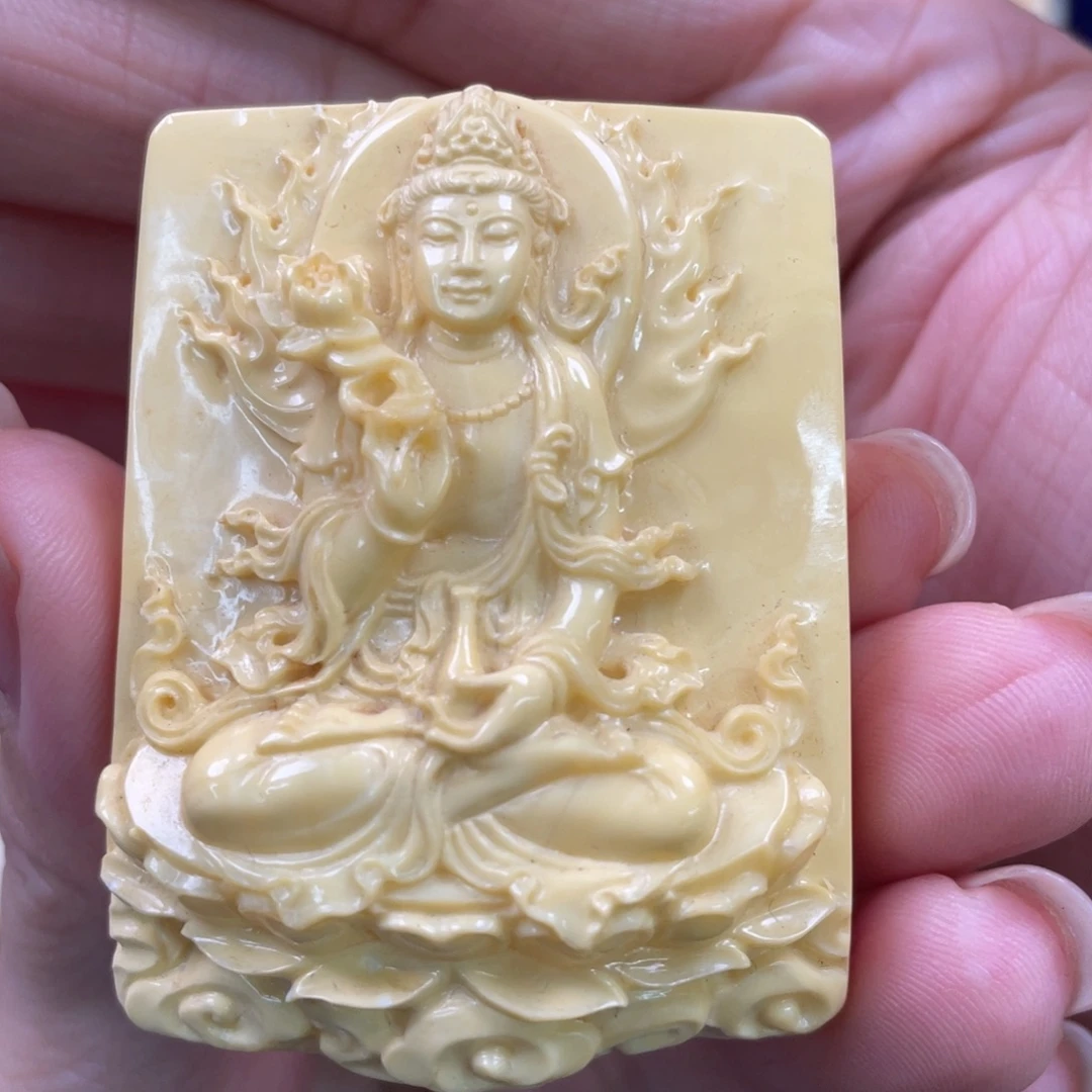 蜜蜡未镶嵌裸石琥珀蜜蜡雕刻件