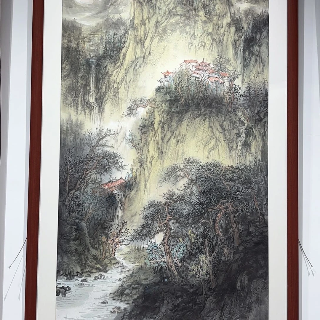 国画峻岳云居不带框