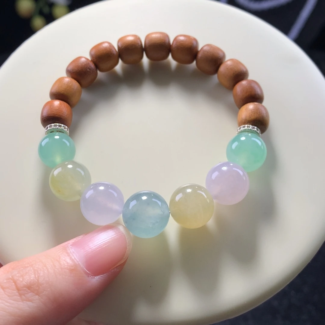 未镶嵌手串翡翠卡11糖果串