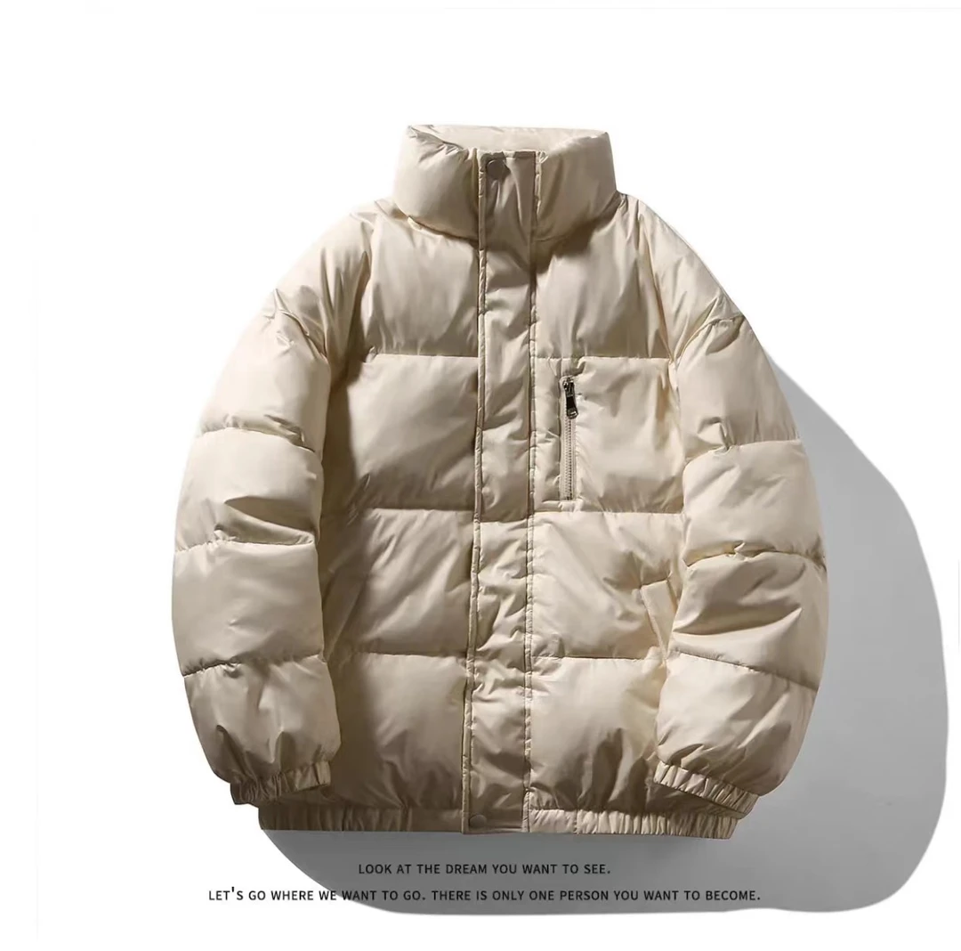 5207新款冬季宽松男袄加厚保暖百搭情侣短款学生秋冬休闲外套