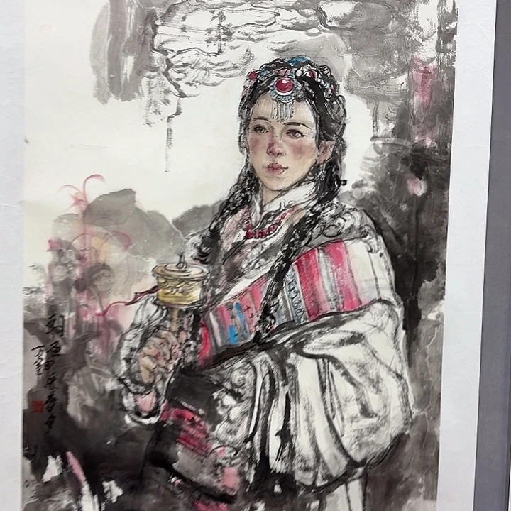 国画亲笔手绘放心去藏