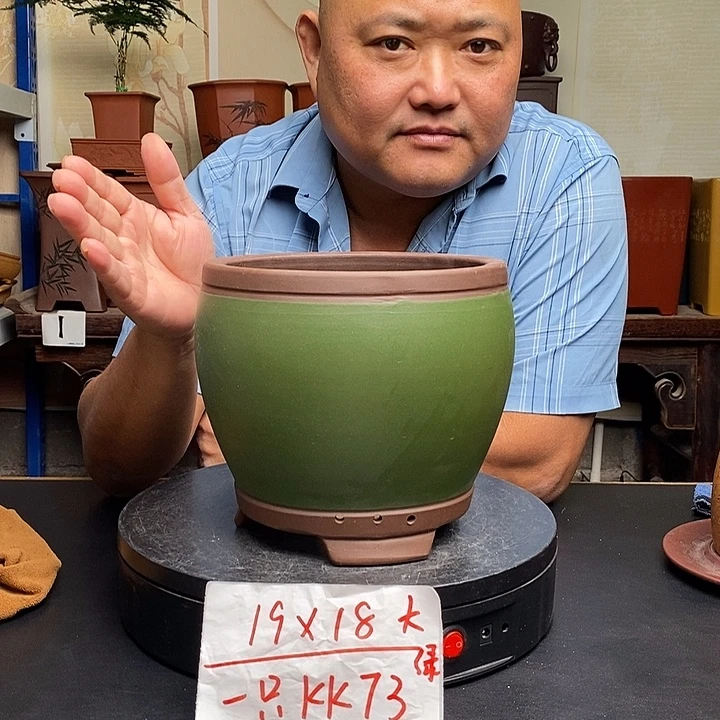 紫砂花盆货号一只KK73