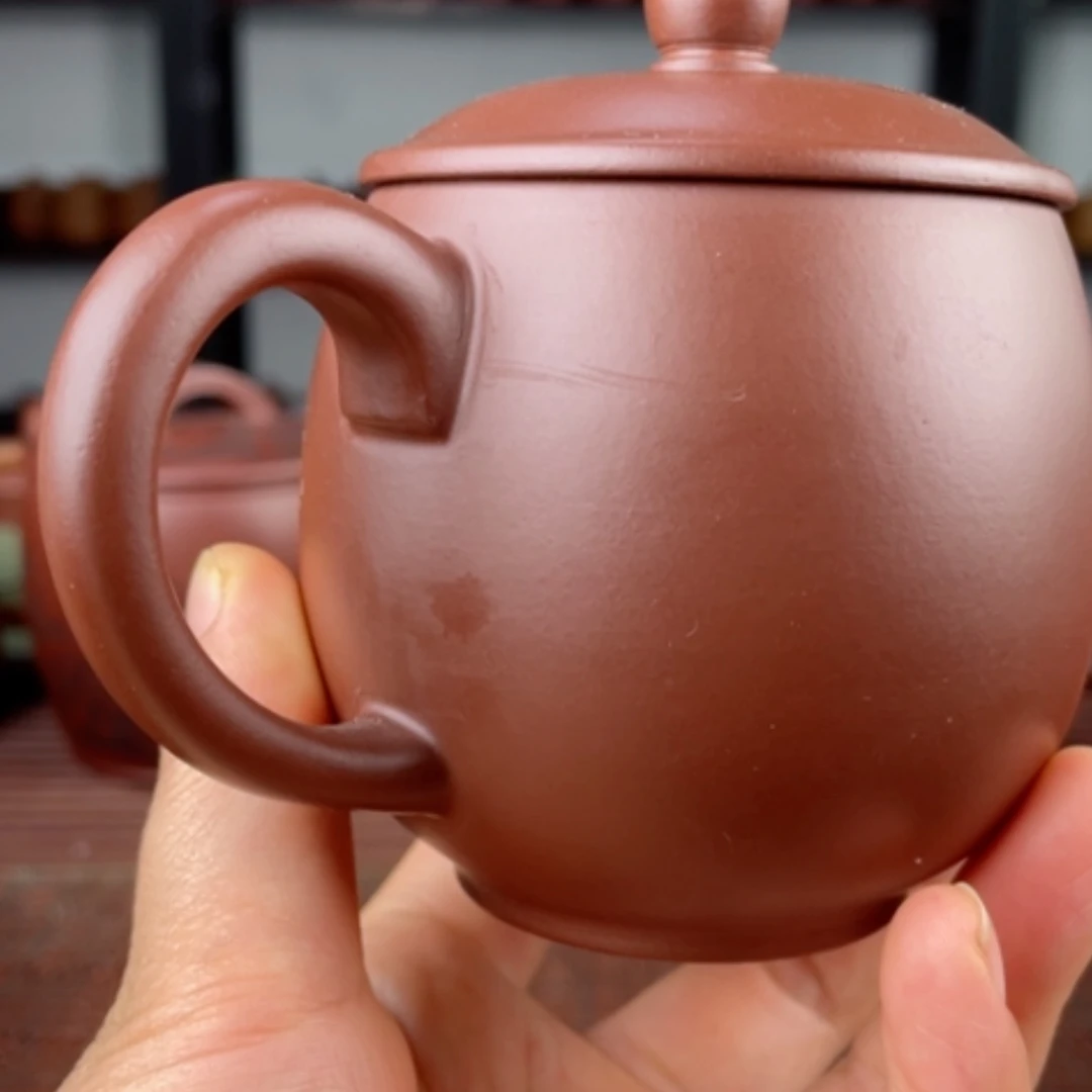 【闪购商品】茶杯紫砂宜兴原矿紫砂盖杯微瑕