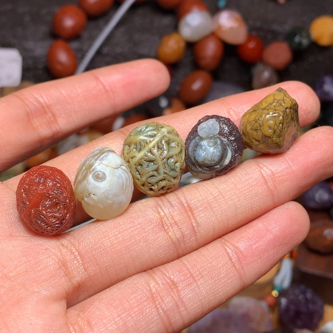 未镶嵌玛瑙/玉髓珠宝半成品