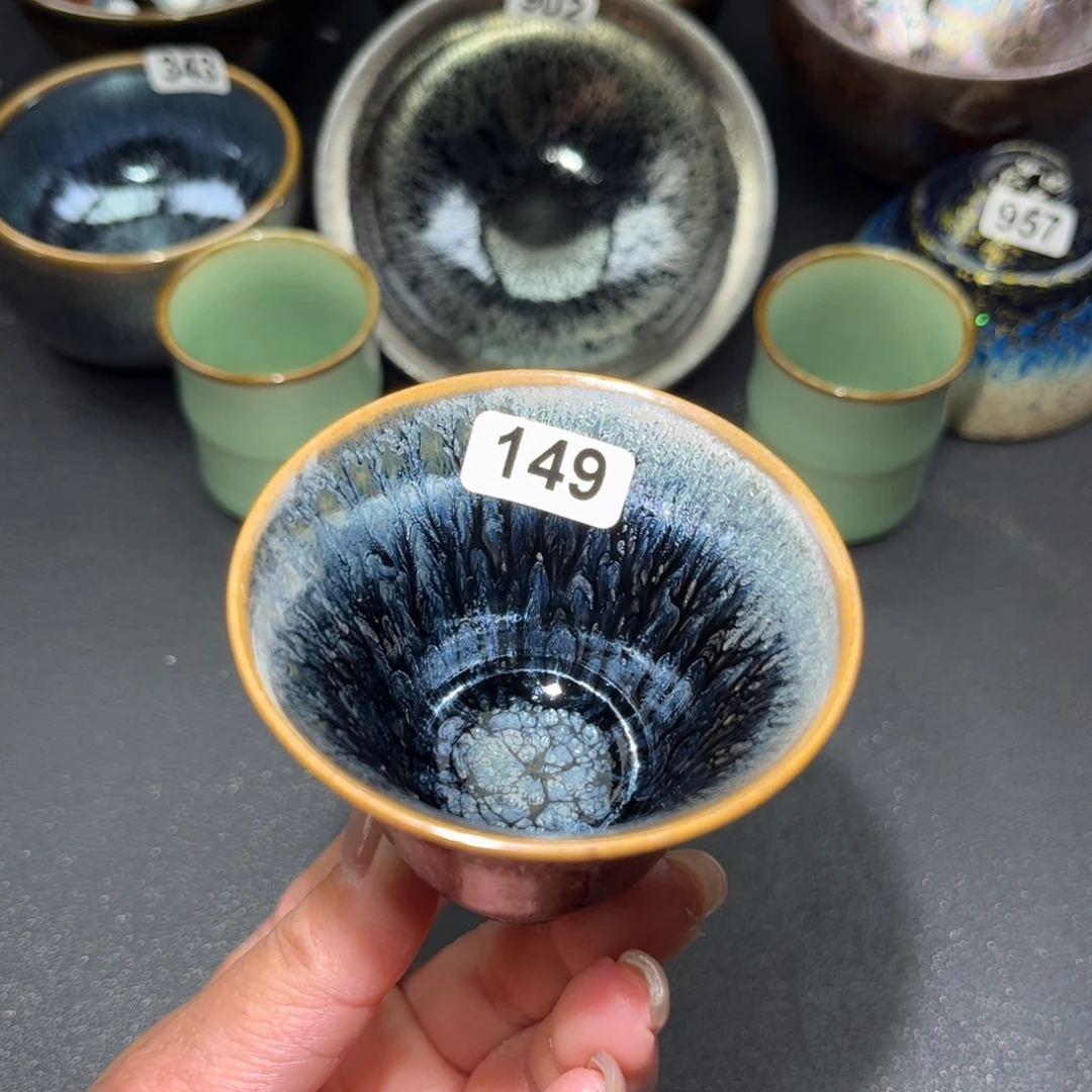 茶盏149 建盏单盏放大漏……