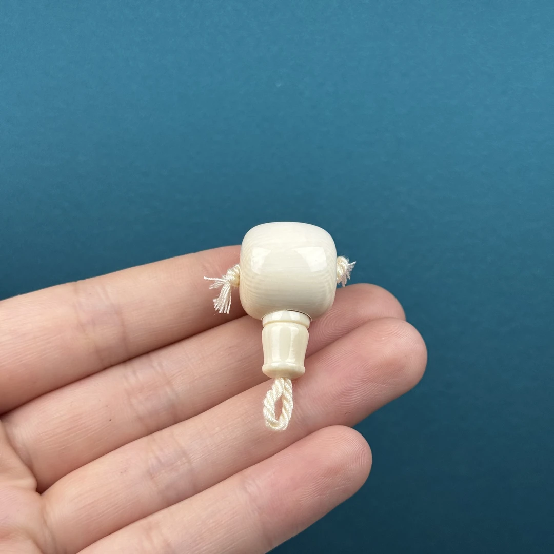 D6302天然猛犸牙 分体式三通17*28mm支持鉴定 假一罚四