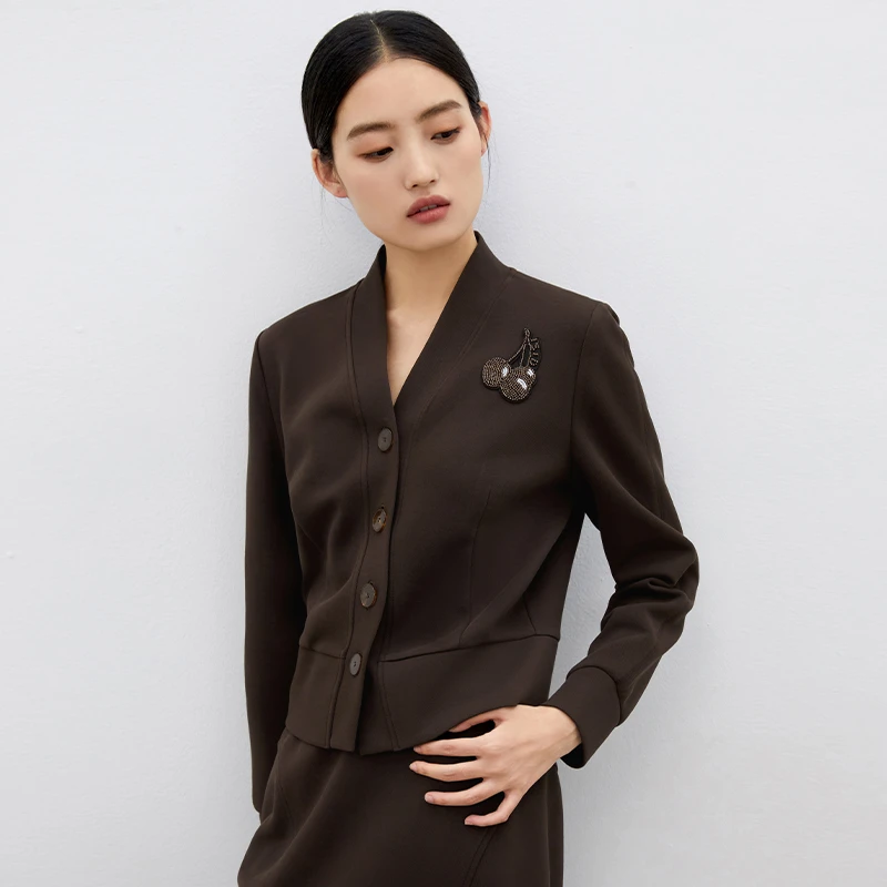 秋季时尚长袖卫衣外套女简约百搭小个子上衣163L1416