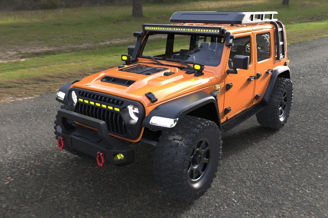 创客CK5811RC攀爬车1/7高低速前后差速锁前驱后驱切换炫酷灯光