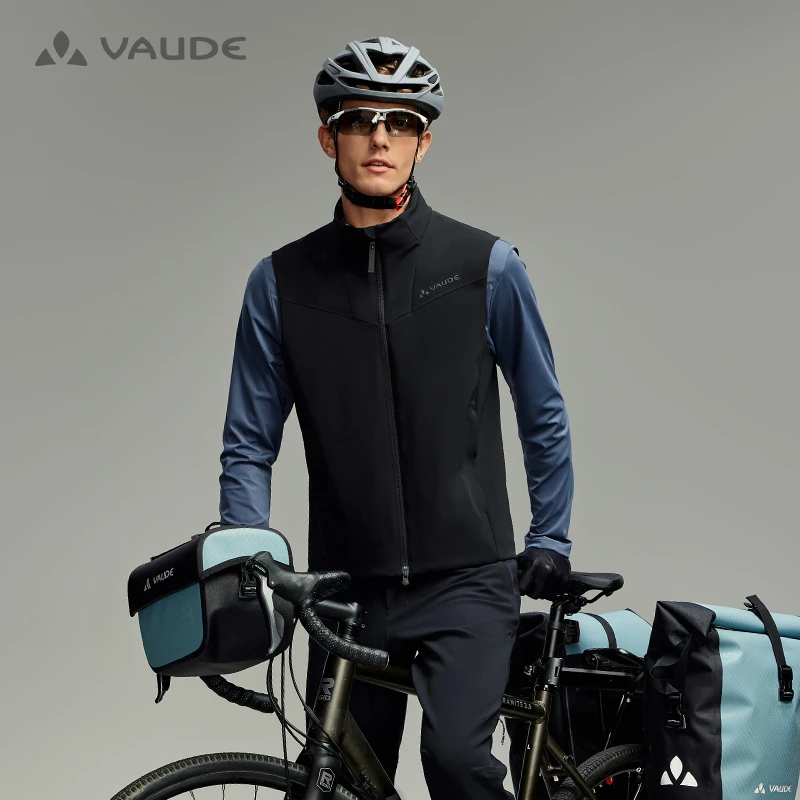 VAUDE巍德春季防风软壳马甲软壳衣舒适立领夹克VG2436116