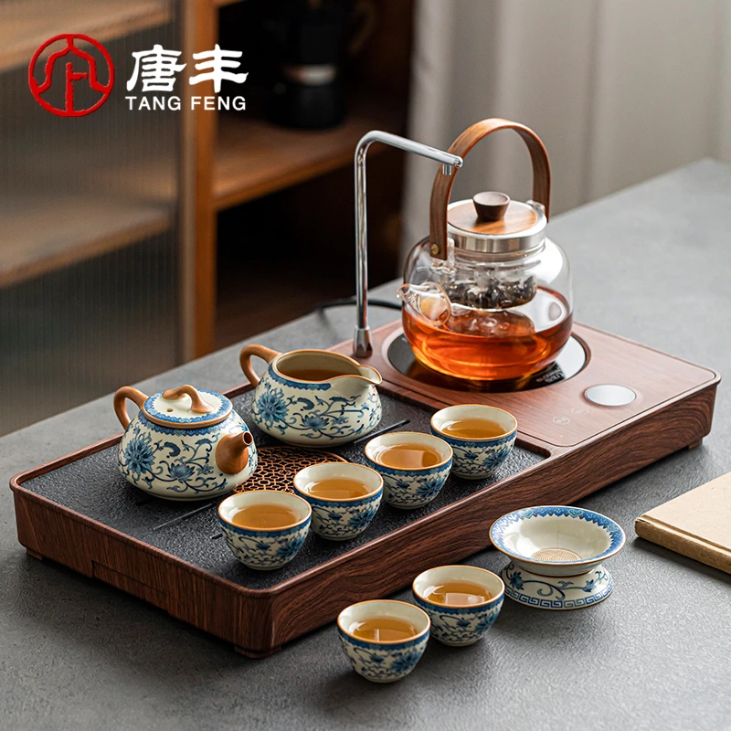 唐丰小型高端功夫茶具套装家用高档全自动一体茶盘茶台一整套