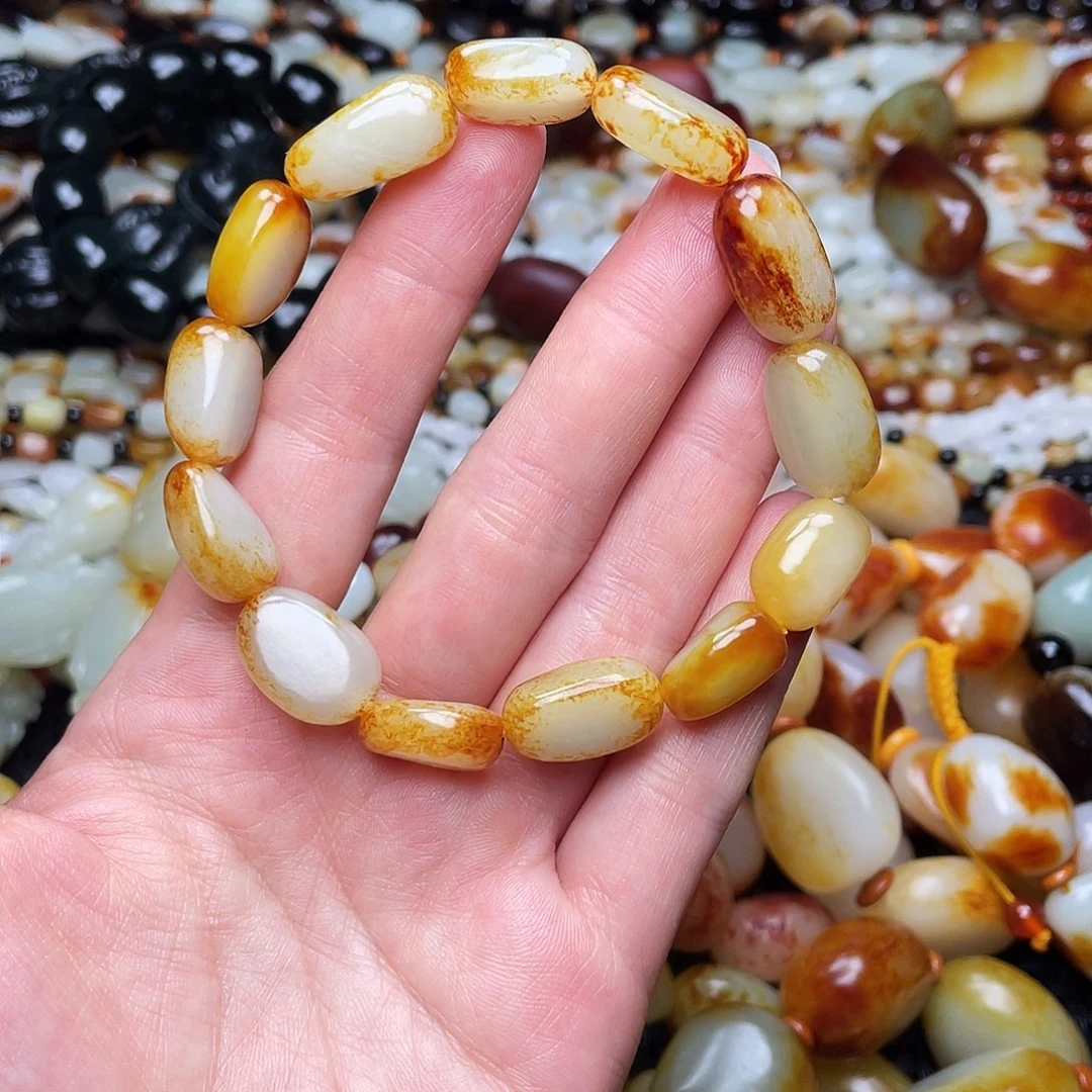 晨***一手串未镶嵌和田玉