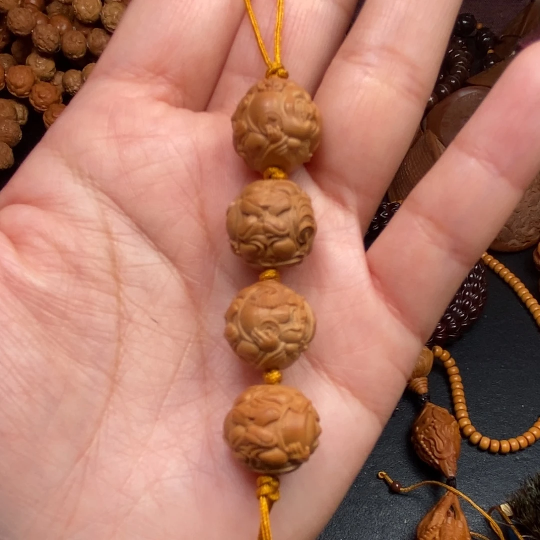 卡***！橄榄核吊坠橄榄猴头核桃手串手链项链