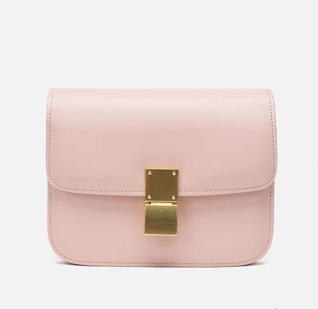 经典单肩豆腐包牛皮轻奢款