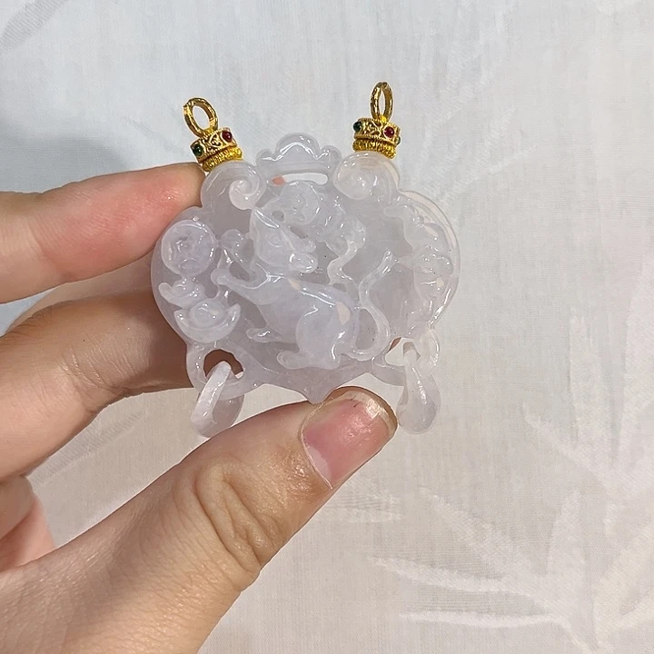 翡翠合金吊坠(赠链)