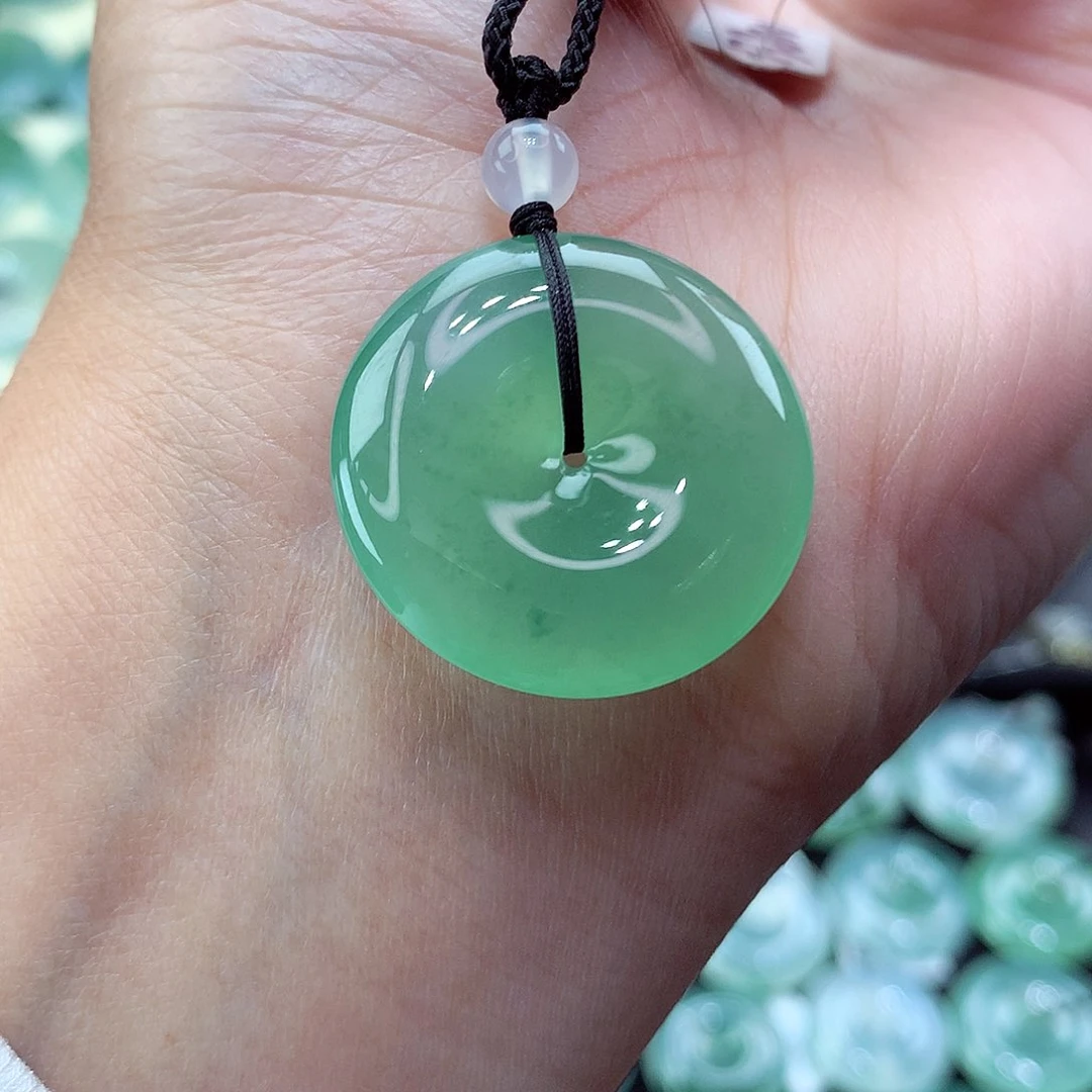 翡翠颈饰未镶嵌53尺寸25.2-5.6