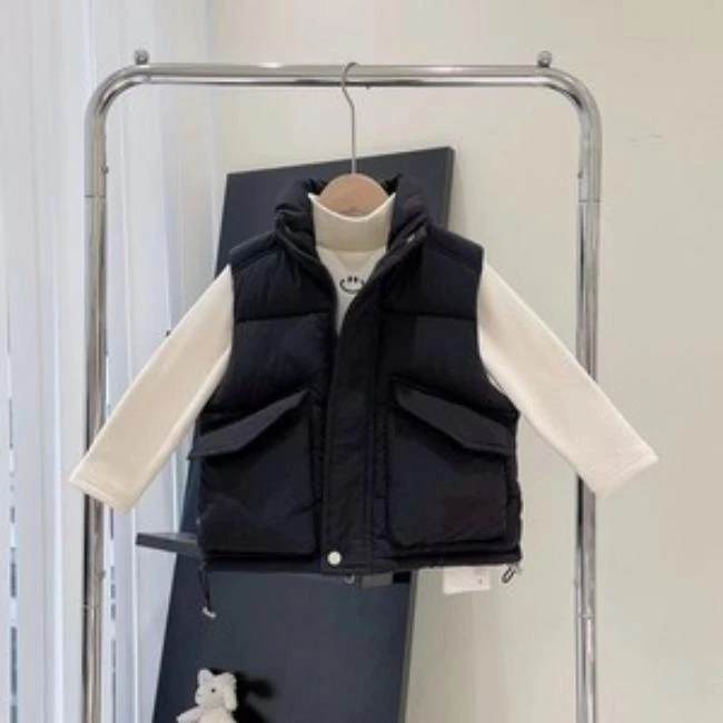 韩版中童夹棉时尚百搭马甲22621