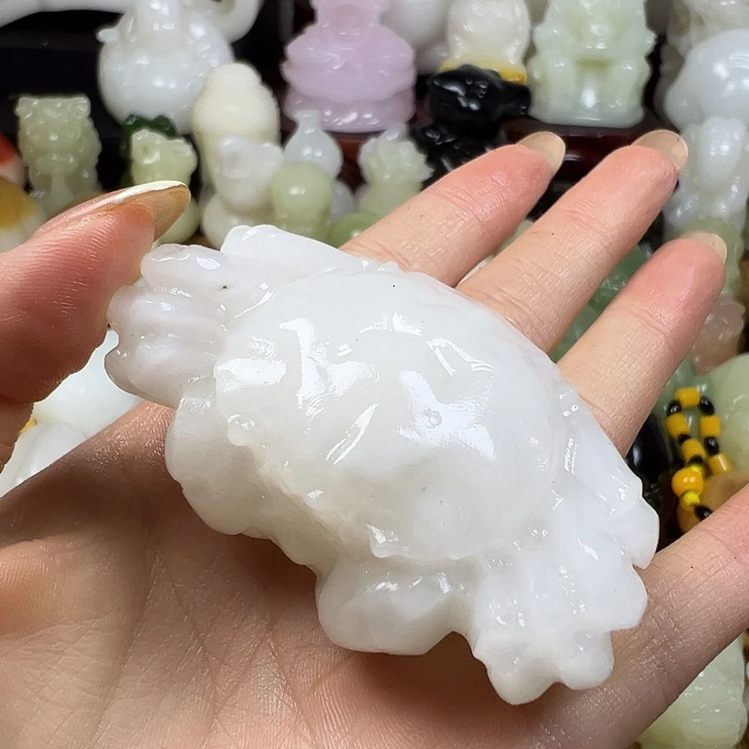 石材手把八方来财螃蟹