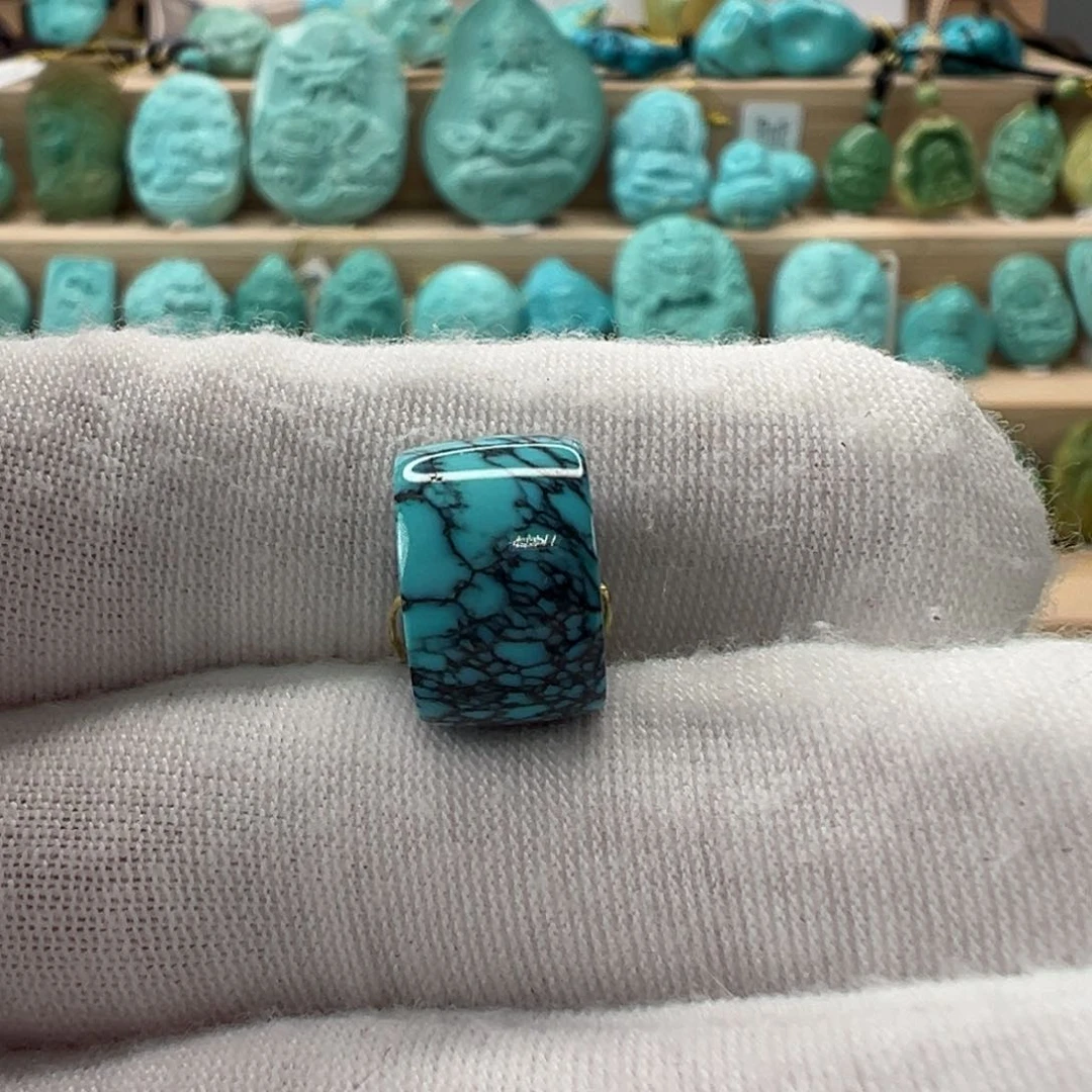 未镶嵌绿松石直切珠12.2x8.1mm