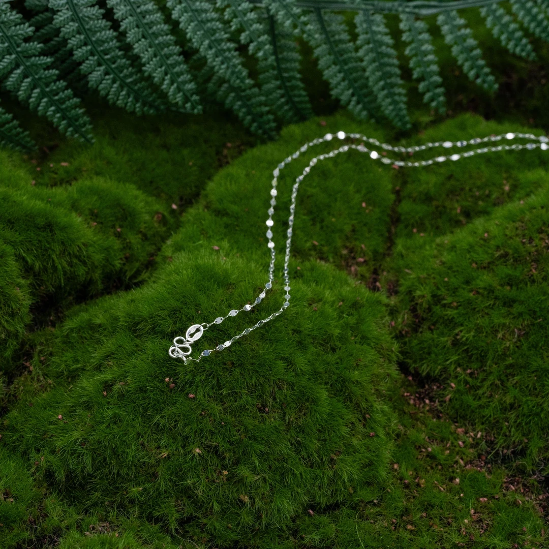 链子足银 星光之吻项链 精致简约 足银星光项链
