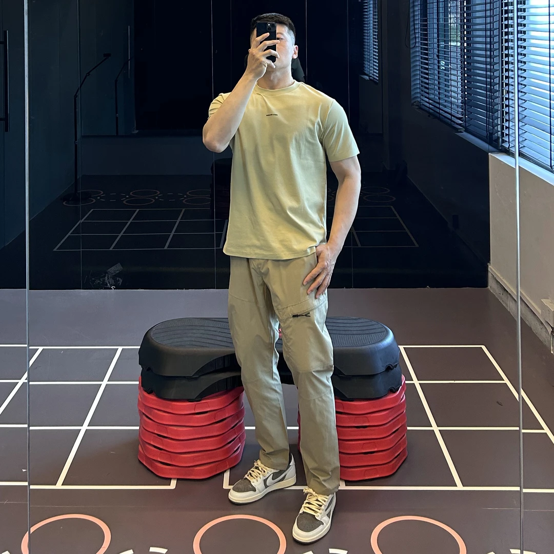 IRONTRAP户外运动登山轻薄速干冲锋裤弹力修身休闲裤男直筒裤子夏