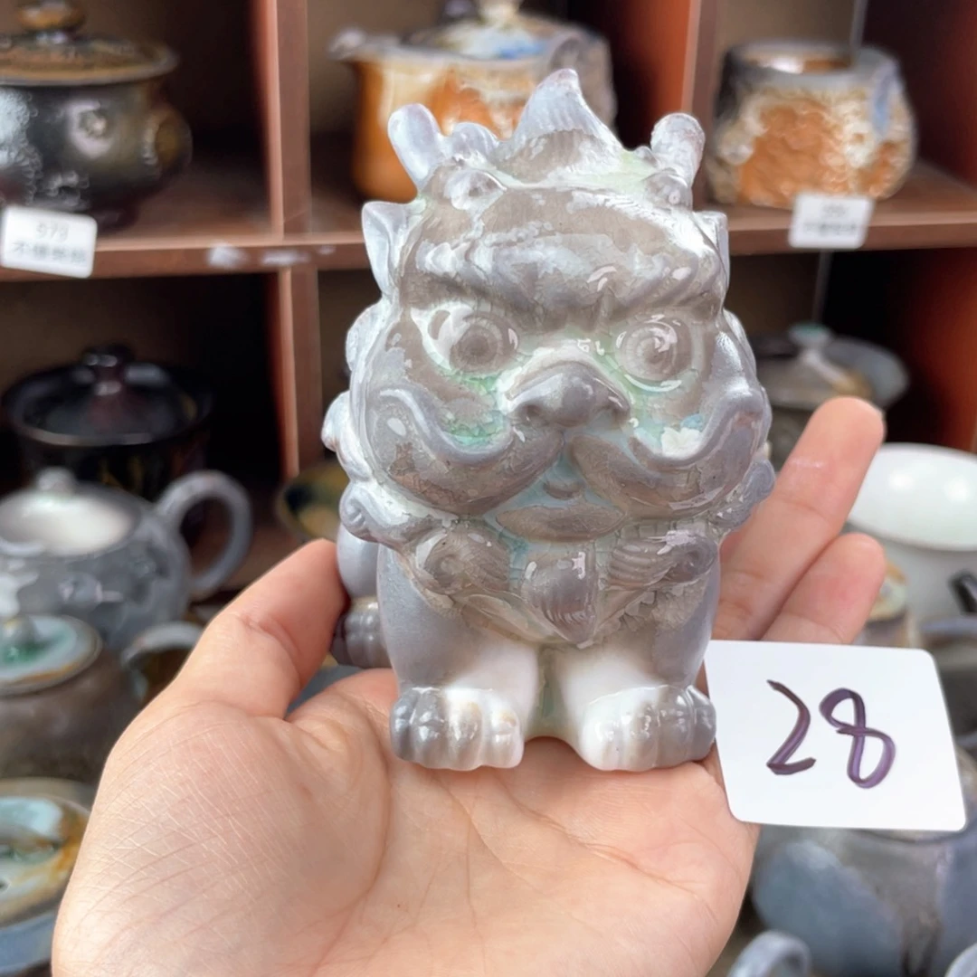 28高白摆件一起喝茶