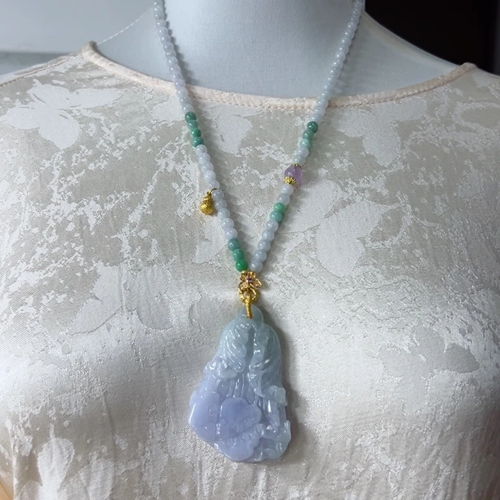 颈饰未镶嵌翡翠吊坠